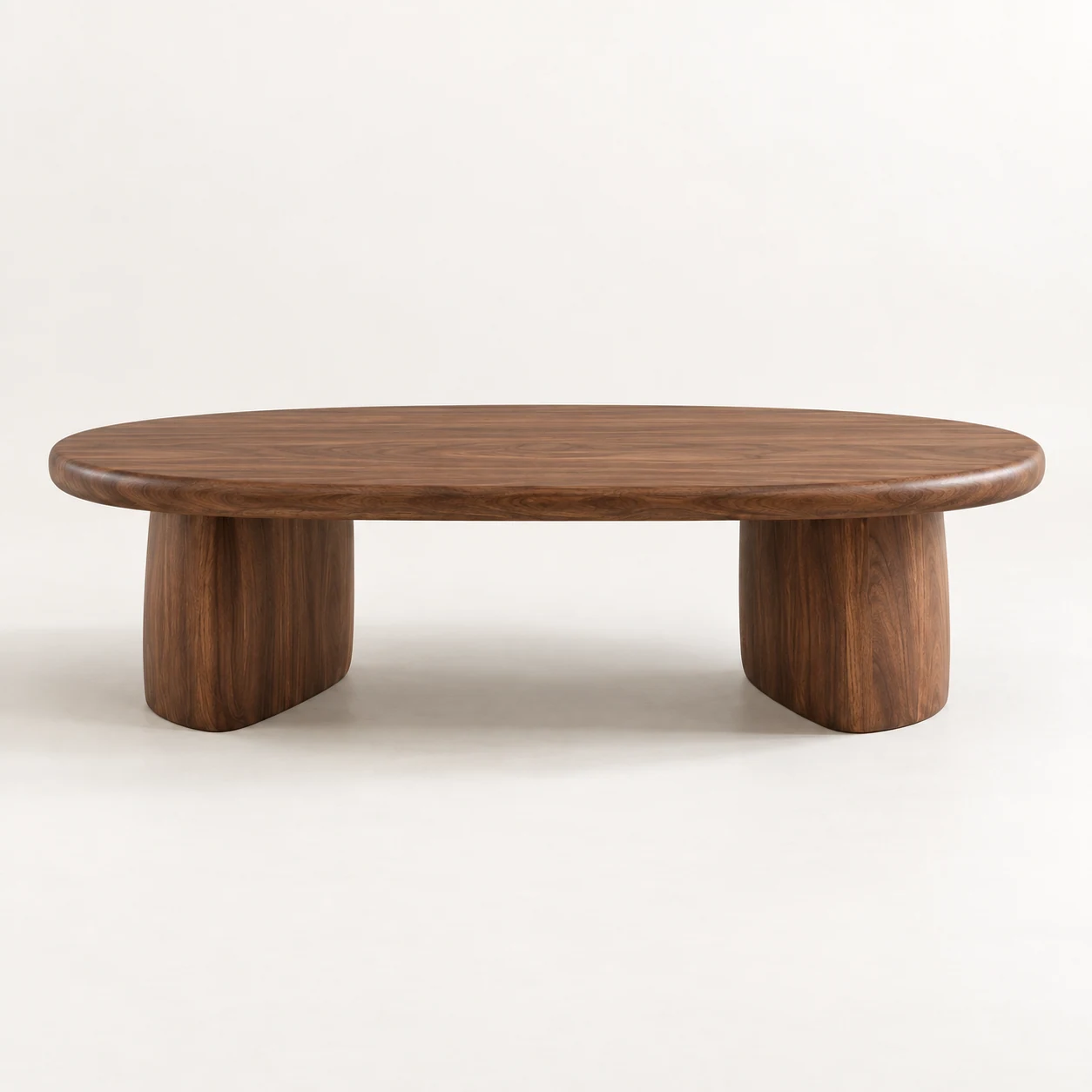 Walnut Oval Coffee Table