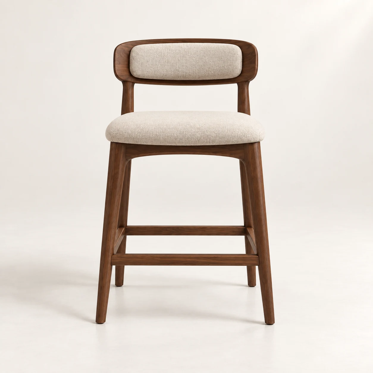 Walnut Padded Back Counterstool